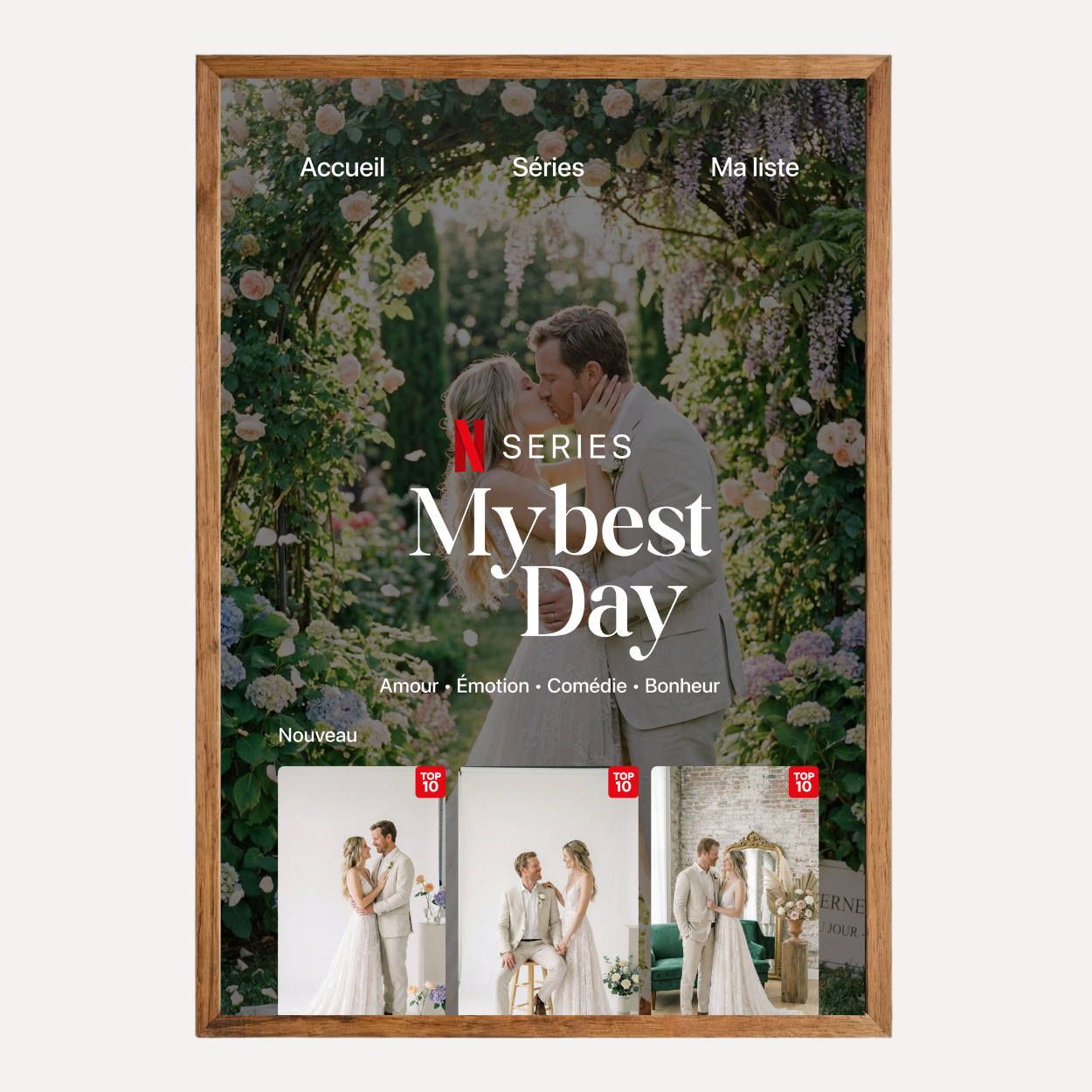 Affiche personnalisée Netflix My Best Day - Cadre Netflix personnalisé