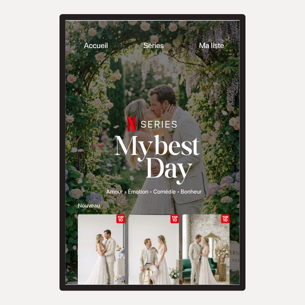 Affiche personnalisée Netflix My Best Day - Cadre Netflix personnalisé