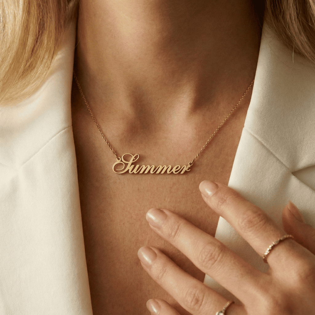 Collier Prénom Personnalisé en Acier Inoxydable