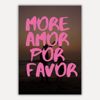 Affiche more amor por favor - Cadre personnalisé