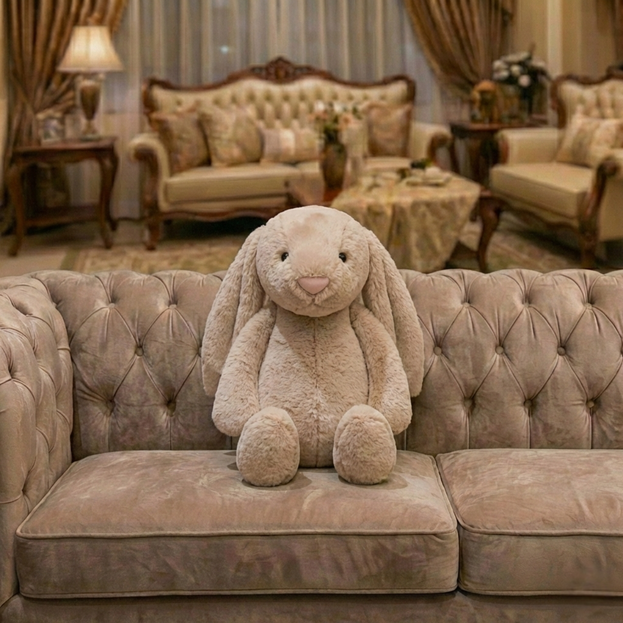 Lapin en Peluche aux Longues Oreilles (35 cm)