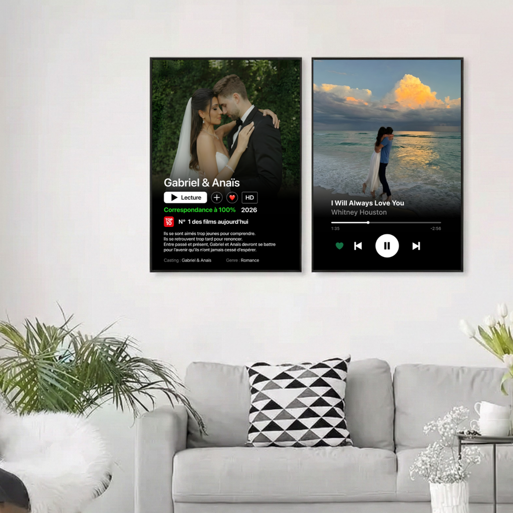 Affiche personnalisée film Netflix - Cadre netflix personnalisé